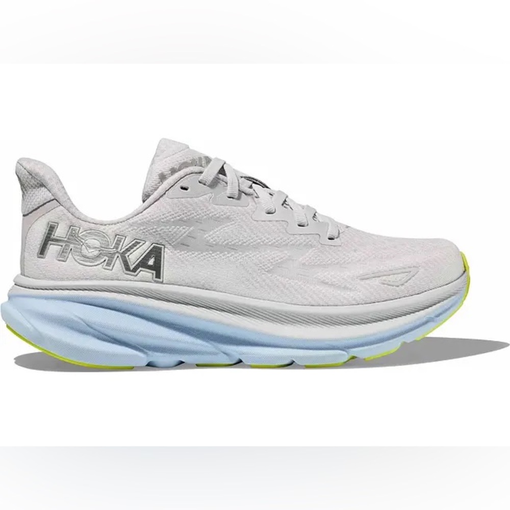 Hoka Clifton 9s in ice water, size 8